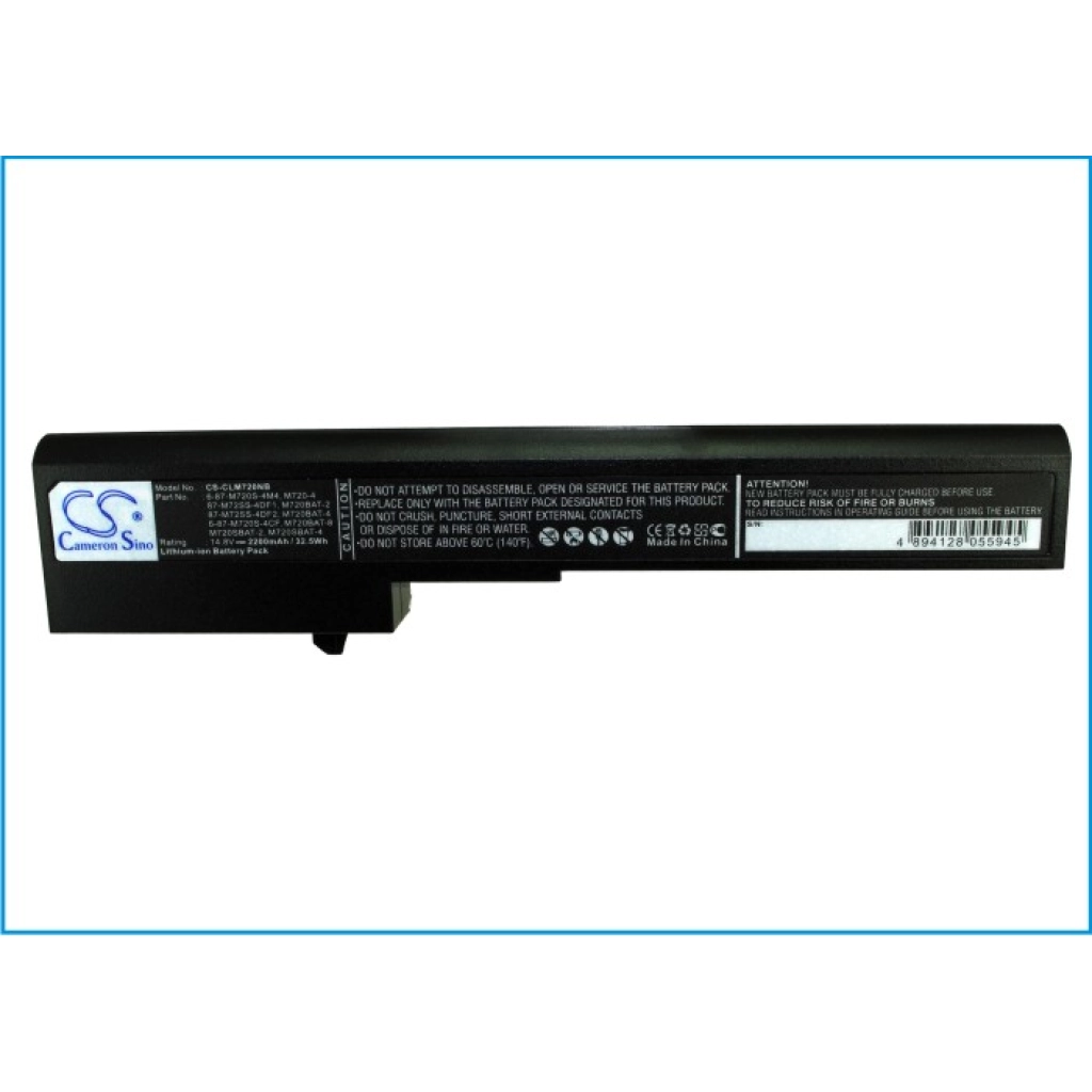 Notebook battery CLEVO MobiNote M72R