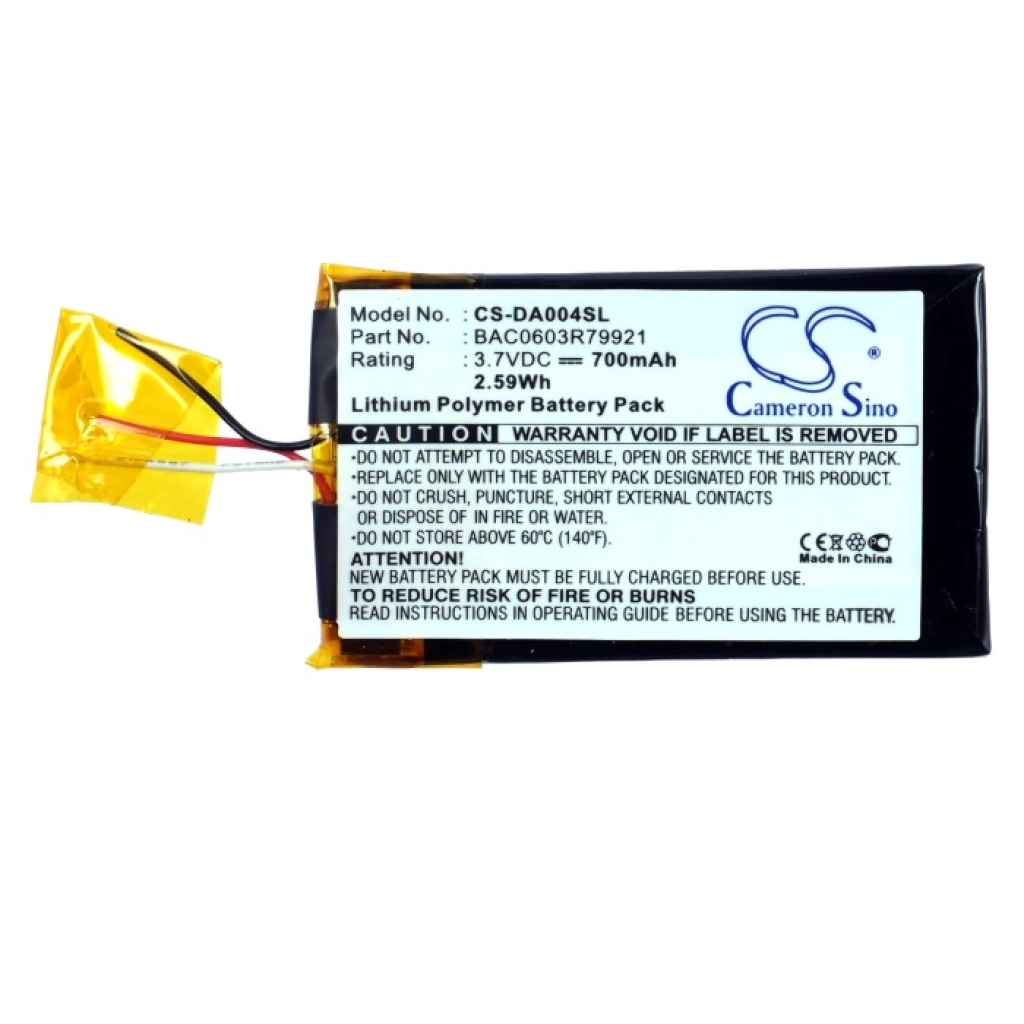 Baterie MP3, MP4, PMP Creative CS-DA004SL