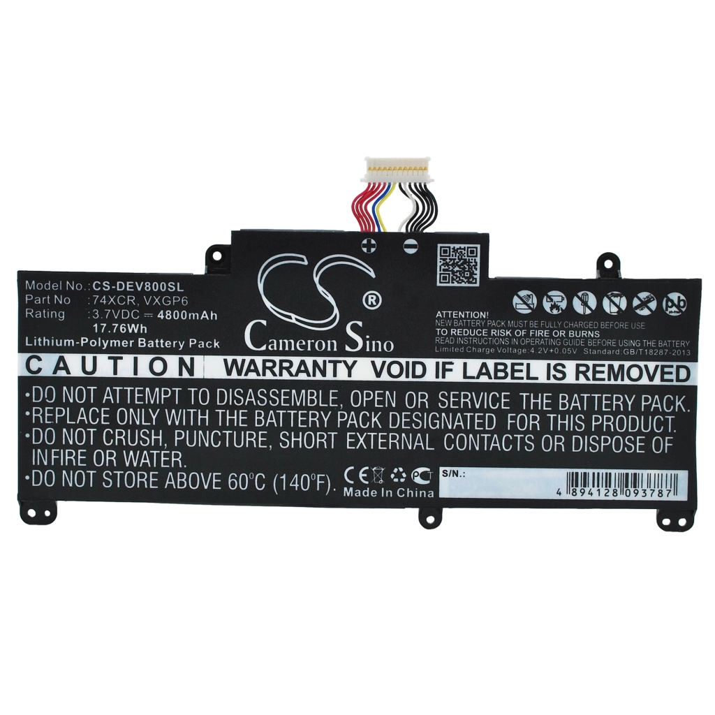 Tablet Battery DELL CS-DEV800SL