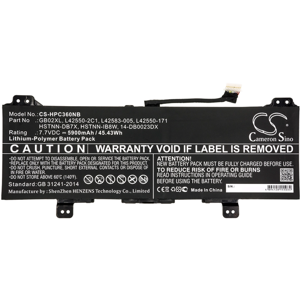 Baterii pentru laptop HP CS-HPC360NB