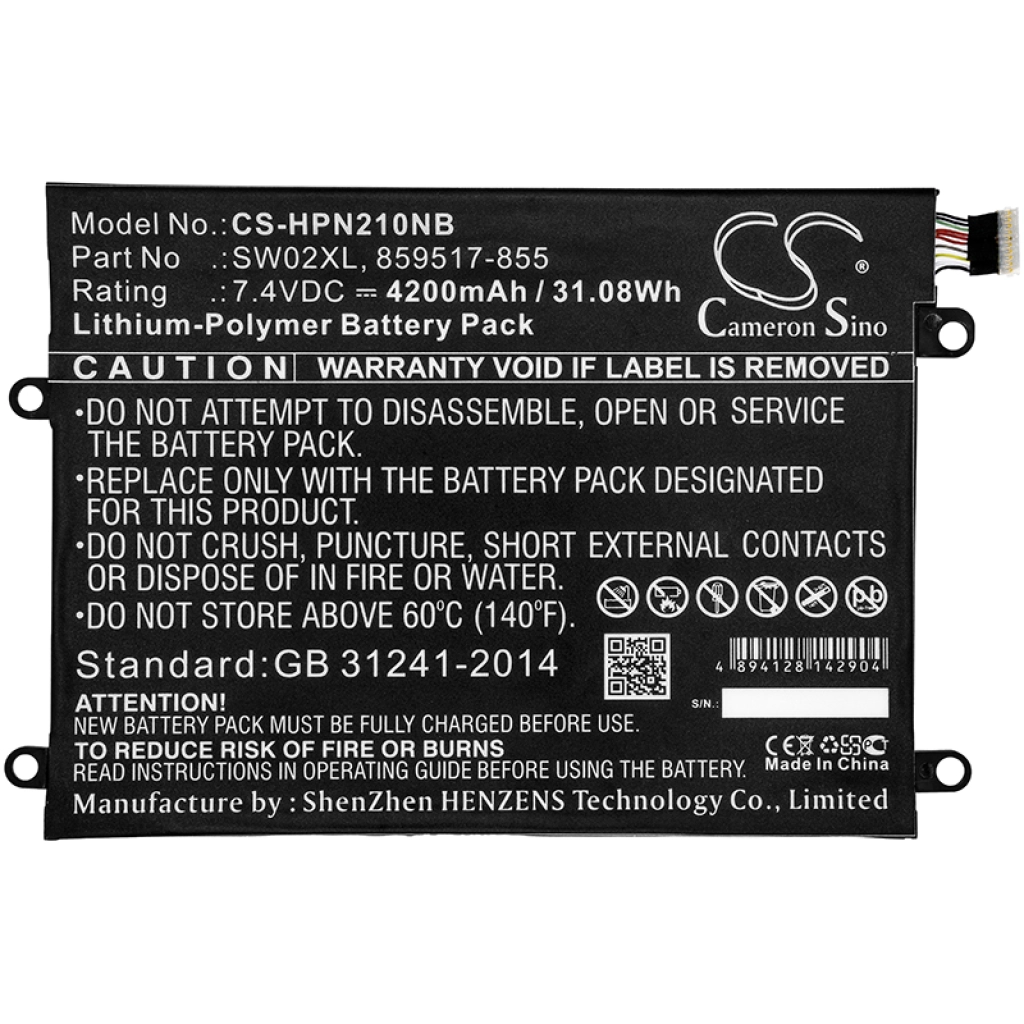 Baterii pentru laptop HP CS-HPN210NB
