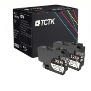 TCTK cartușe de cerneală LC-3239XL pachet 2 negru compatibile cu Brother HL-J 6000 DW HL-J 6100 DW MFC-J 5945 DW MFC-J 6945 DW MFC-J 6947 DW, înlocuiește LC3239XLBK