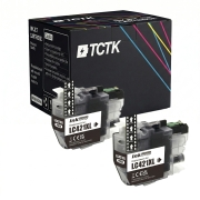 TCTK cartușe de cerneală LC-421XL pachet de 2 negru compatibile cu Brother DCP-J 1050 DW DCP-J 1140 DW DCP-J 1800 DW MFC-J 1010 DW, înlocuiește LC421XLBK