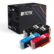 TCTK Cartușe de cerneală PGI-550XL set de 2 negru compatibil cu Canon PIXMA IP 7200 7240 7250 8700 8720 8750, pentru PIXMA IX 6800 6850, pentru PIXMA MG 5400 5450 5500 5550 5600, înlocuiește 6443B001