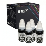 TCTK Cartușe de cerneală GI-490BK set de 4 negru compatibil cu Canon PIXMA G1400 G1410 G1411 G2400 G2410 G2411 G3400 G3410 G3411 G4400 G4410 G4411