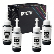 TCTK Cartușe de cerneală 100ml set de 4 negru compatibil cu Epson L1800 Epson L1800, pentru L800 Epson L800, pentru L805 Epson L805, pentru L810 Epson L810, pentru L850 Epson L850