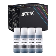 TCTK Cartușe de cerneală GI-53BK set de 4 negru compatibil cu Canon PIXMA G 550 650, înlocuiește 4699C001
