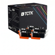 TCTK Cartușe de cerneală C-526BK set de 4 negru compatibil cu Canon PIXMA IP4850 IP4950 IX6550 MG5150 MG5250 MG5350 MG6150 MG6250 MG8150 MG8250 MX715 MX885 MX895