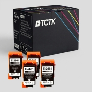 TCTK Cartușe de cerneală 266 set de 4 negru compatibil cu Epson WorkForce WF-100 W, pentru WorkForce WF-110 W, înlocuiește C13T26614010