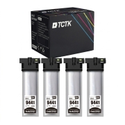 TCTK Cartușe de cerneală T9441 set de 4 negru compatibil cu Epson WorkForce Pro WF-C 5210 DW, pentru WorkForce Pro WF-C 5215 DW, pentru WorkForce Pro WF-C 5290 DW, înlocuiește C13T944140