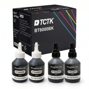 TCTK Cartușe de cerneală BT6000BK BT6000BK set de 4 2x negru 2x cyan compatibil cu Brother DCP-T300 DCP-T500W DCP-T700W MFC-T800W