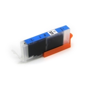 Compatible replacement for Compatible with Canon CLI-571XLC / 12ml Ink Cyan (Ink cartridges)