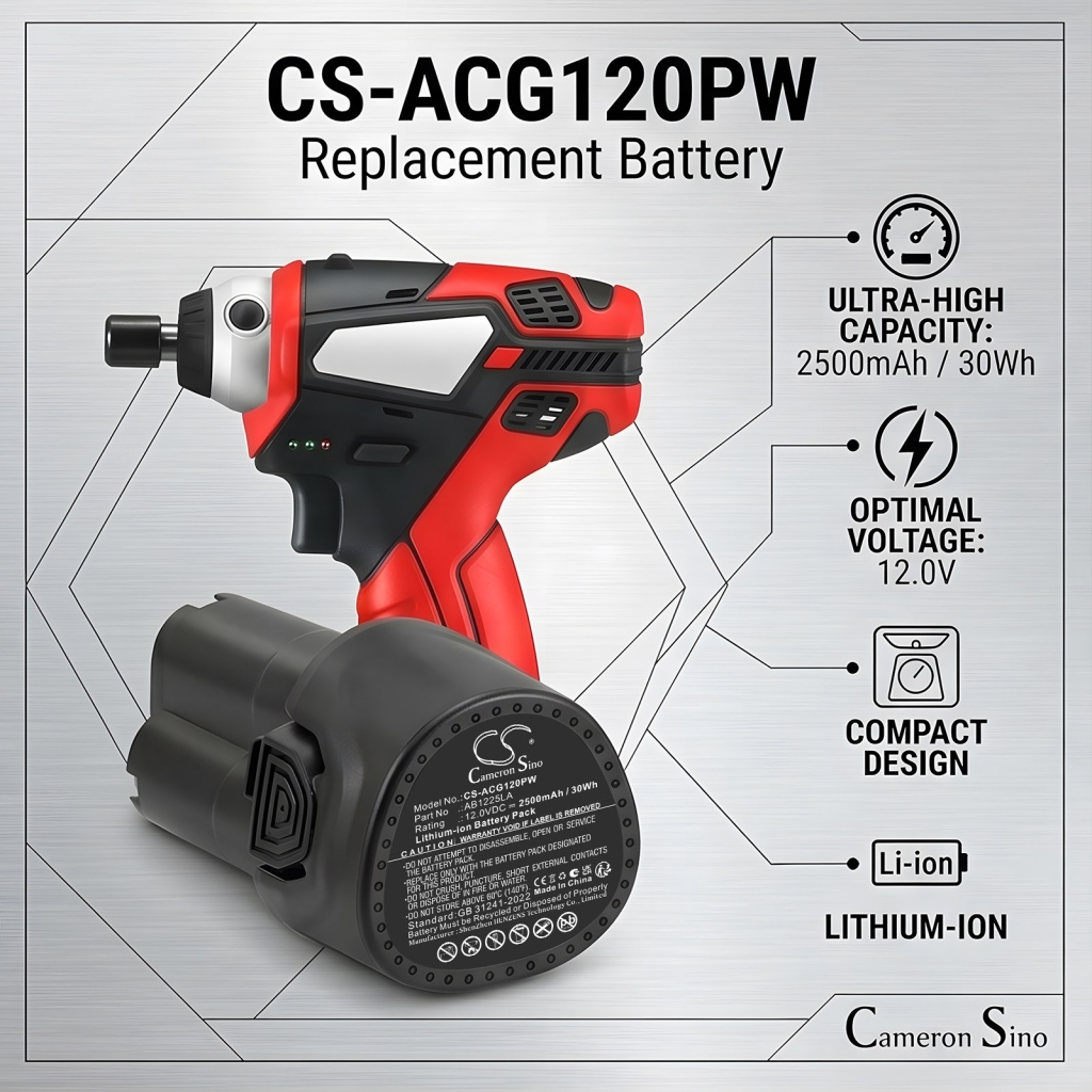 Battery compatible with Acdelco CS-ACG120PW