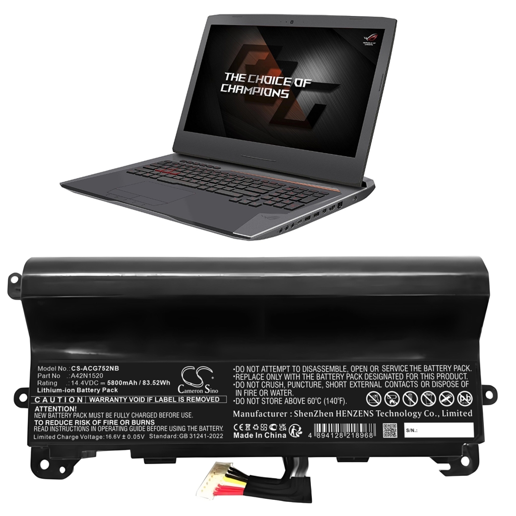 Baterii pentru laptop Acer CS-ACG752NB