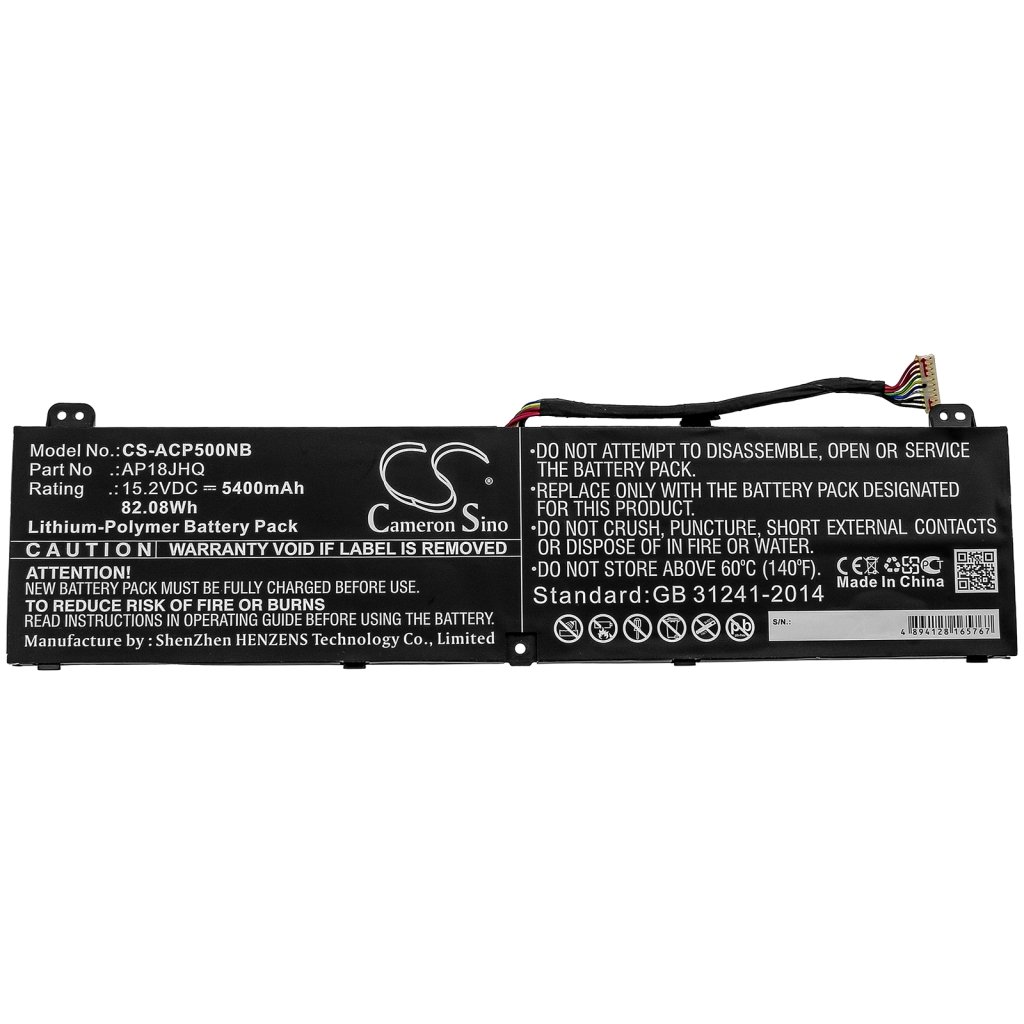 Înlocuire compatibilă pentru bateria Acer AP18JHQ,KT.00408.001