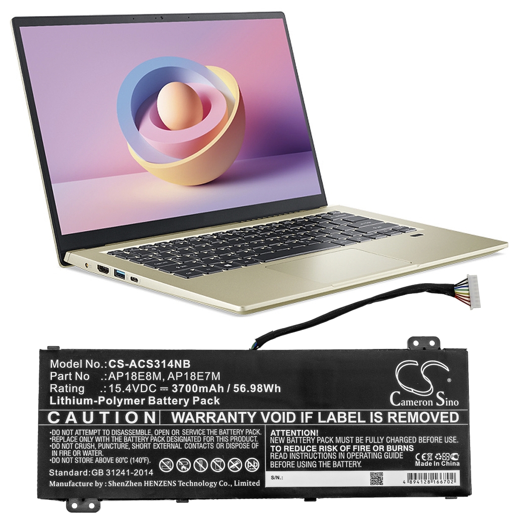 Baterii pentru laptop Acer ConceptD 5 Pro 17 (CS-ACS314NB)
