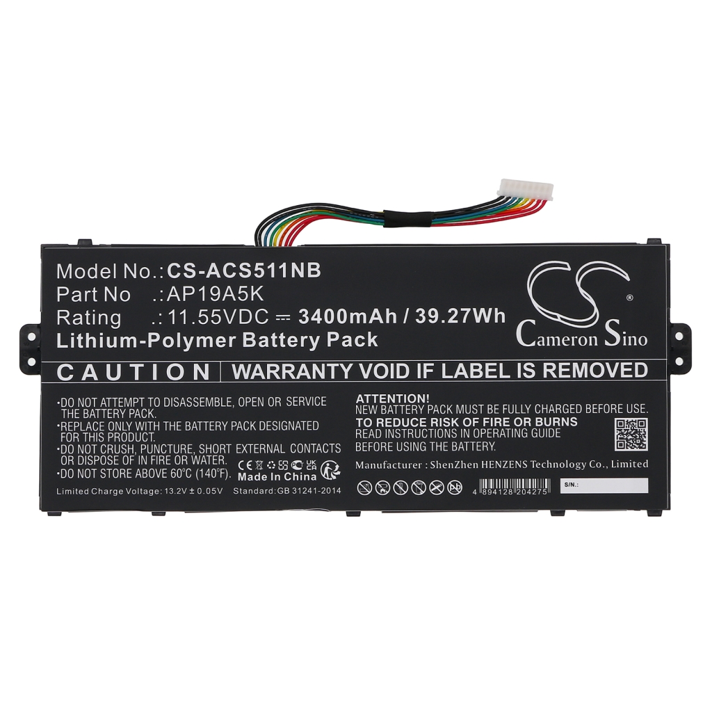 Baterii pentru laptop Acer ChromeBook Spin 511 R752T-C8JP (CS-ACS511NB)