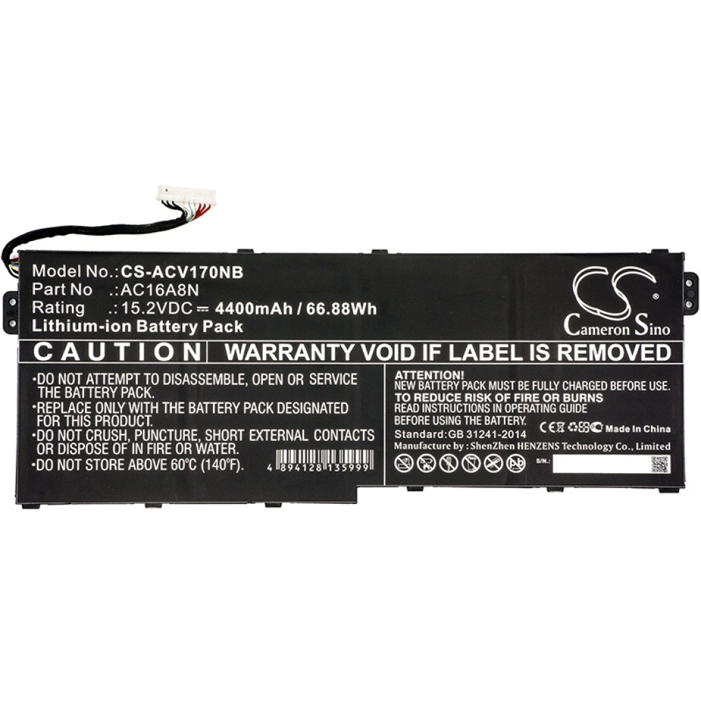 Înlocuire compatibilă pentru bateria Acer AC16A8N,KT.0040G.009