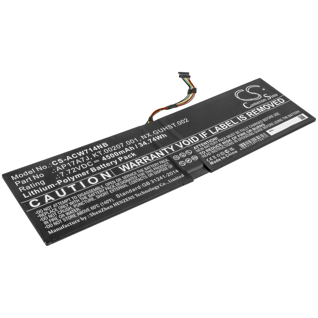 Înlocuire compatibilă pentru bateria Acer AP17A7J,KT.00207.001,NX.GUHST.002