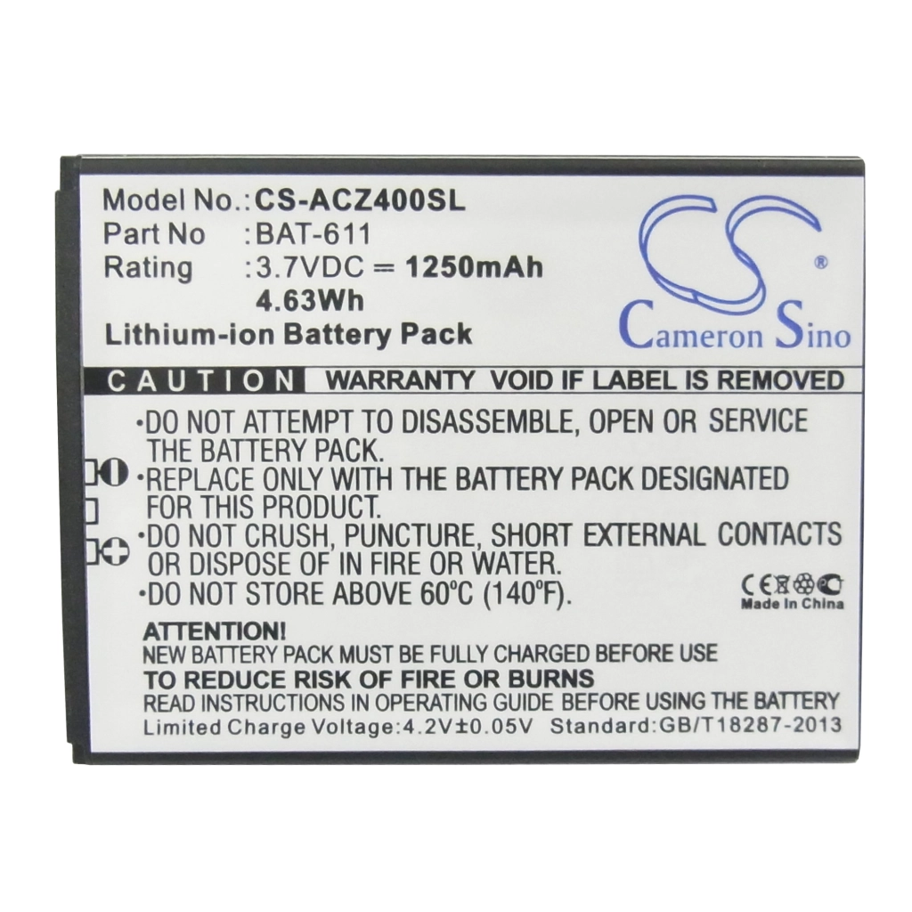 Mobile Phone Battery Acer CS-ACZ400SL