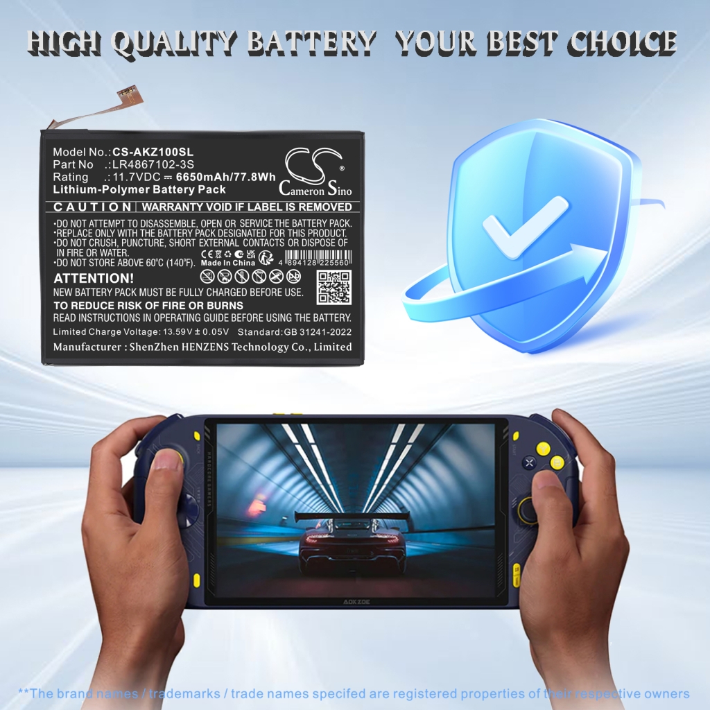 Baterie compatibil cu Aokzoe CS-AKZ100SL