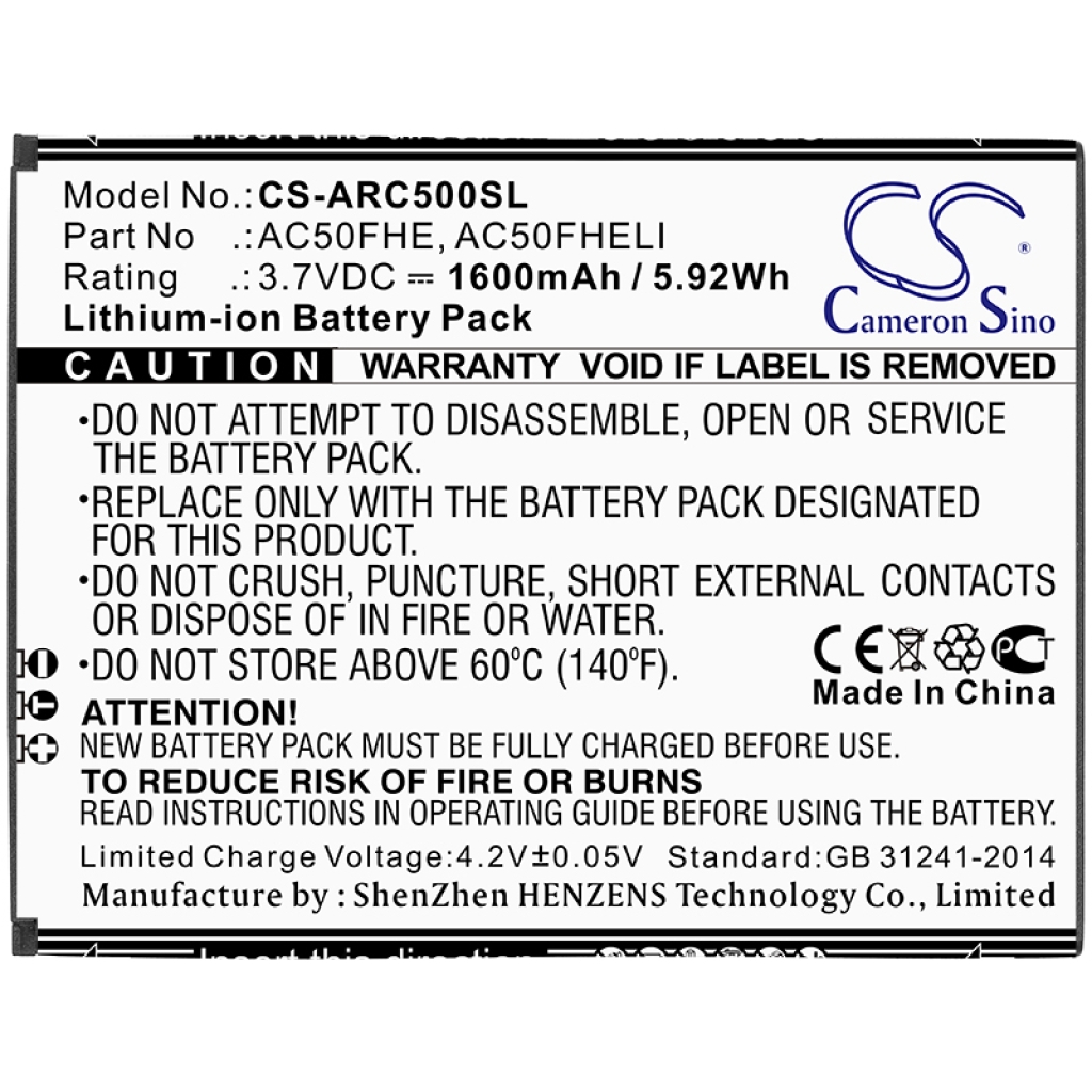 Baterie telefon mobil Archos 50F Helium Lite (CS-ARC500SL)