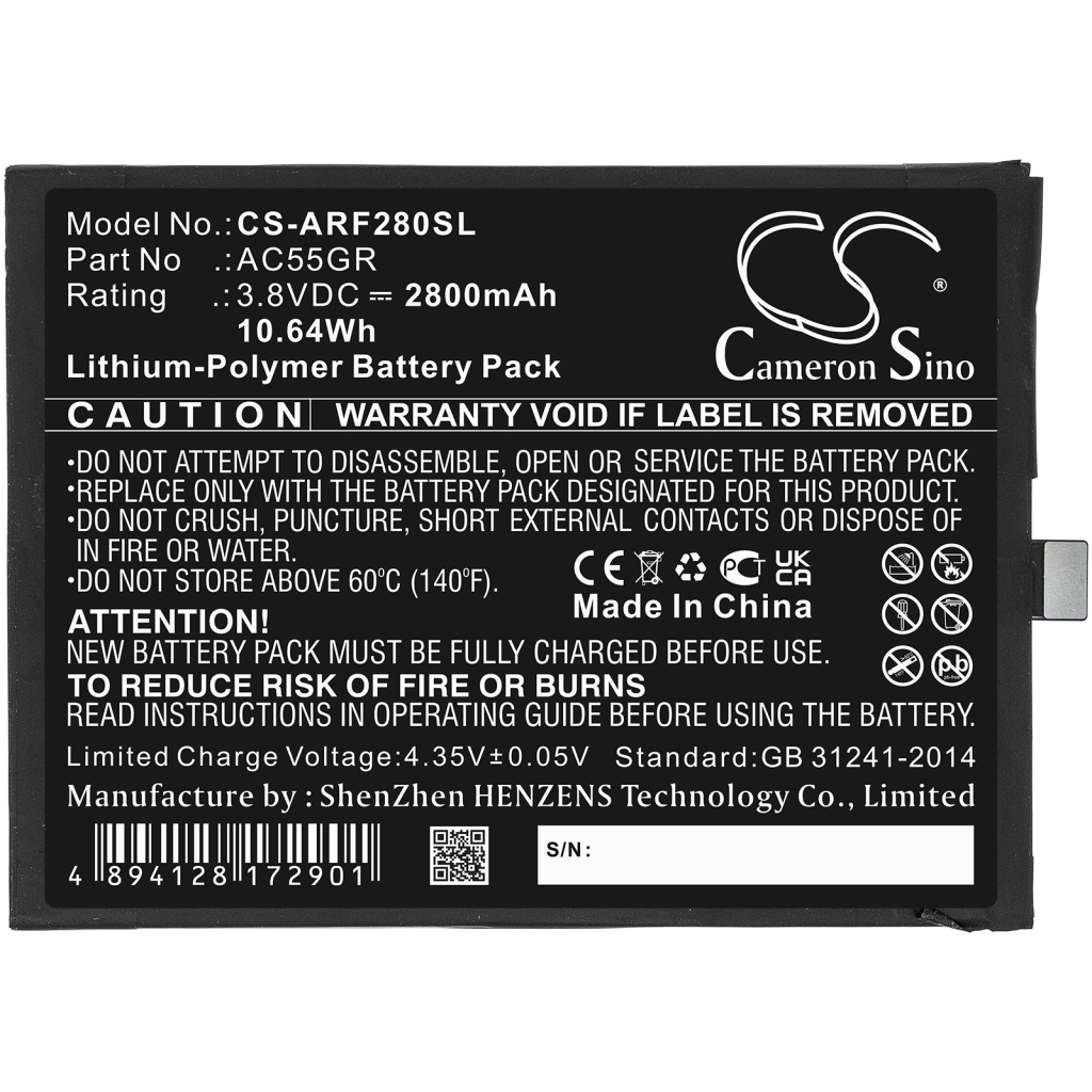 Baterie telefon mobil Archos 5.5 Hero V3 (CS-ARF280SL)