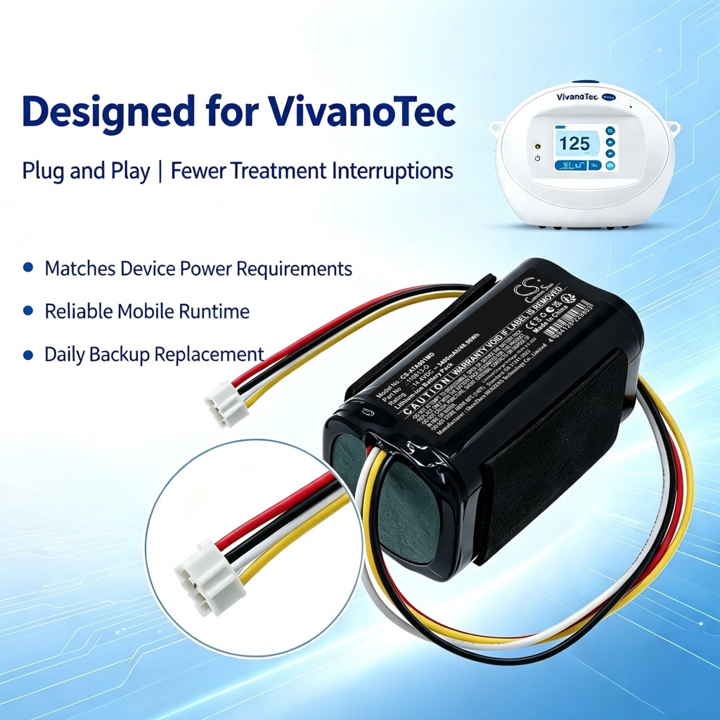 Baterii compatibil cu Atmos Vivanotec Aspirator CS-ATA001MD