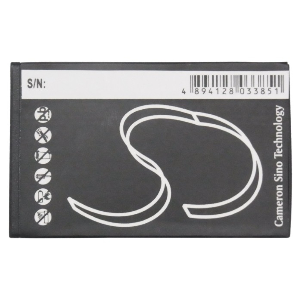 CS-AU8975SL battery bottom edge showing 3 gold contact pads
