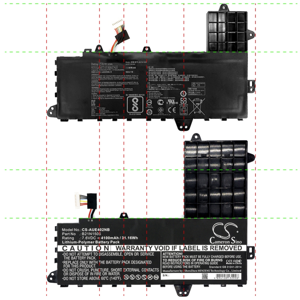 Baterii pentru laptop Asus E402SA-WX007D (CS-AUE402NB)