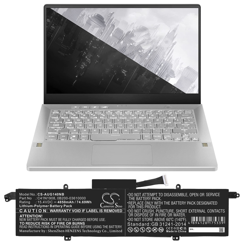 Baterii pentru laptop Asus ROG Zephyrus G14 GA401IH-HE004T (CS-AUG140NB)