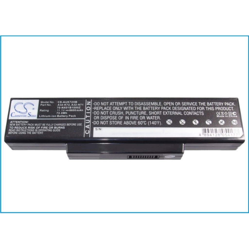Notebook battery Asus A72DR