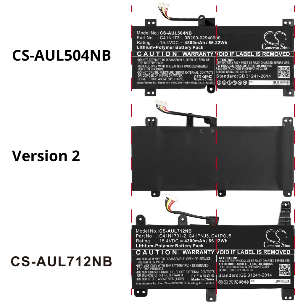 Baterii pentru laptop Asus ROG STRIX SCAR II GL504GW-DS74 (CS-AUL504NB)