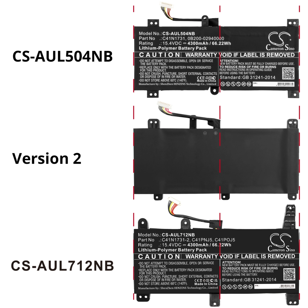 Notebook battery Asus ROG Strix GL504GS-ES095T