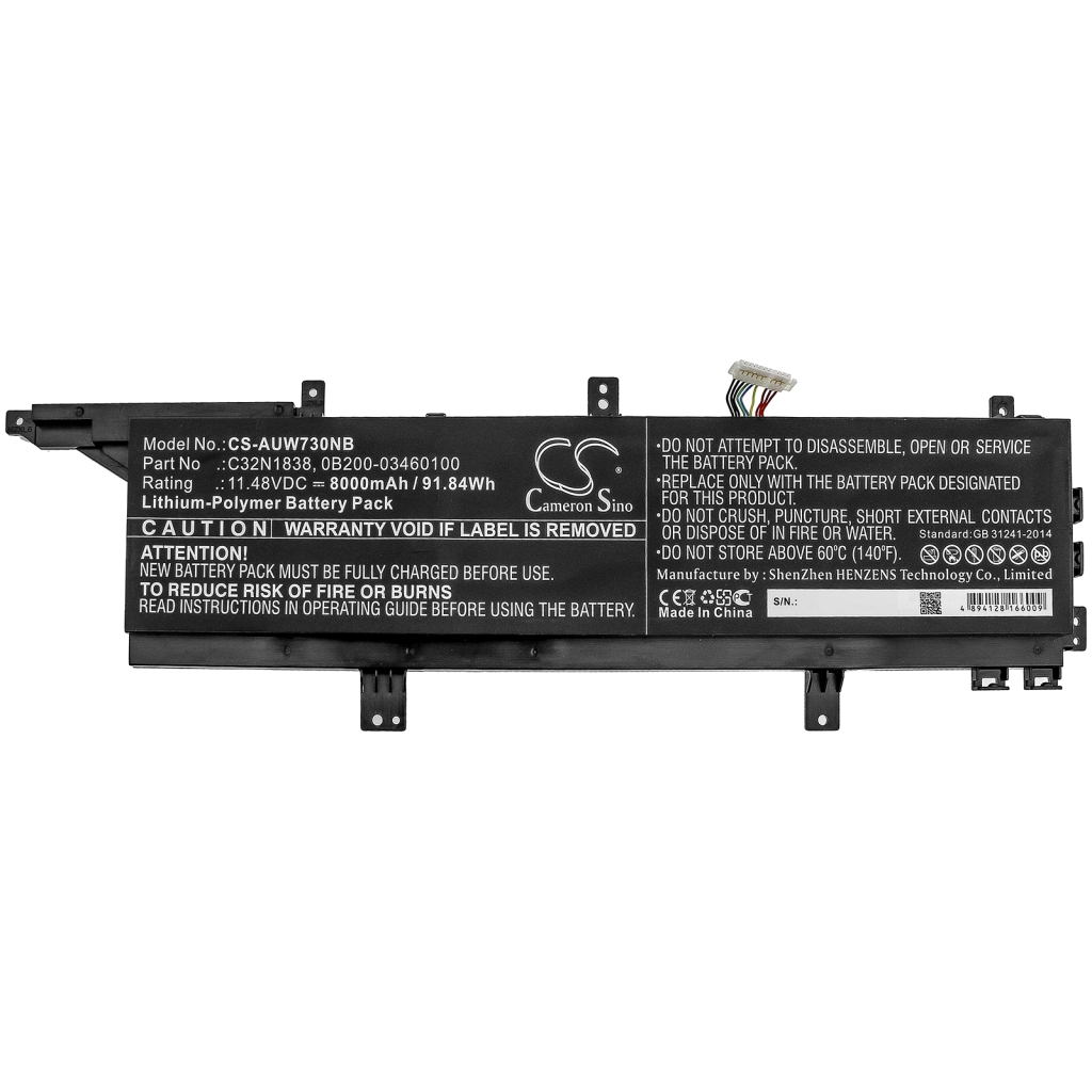 Baterii pentru laptop Asus ProArt StudioBook Pro X W730G5T-H8052R (CS-AUW730NB)