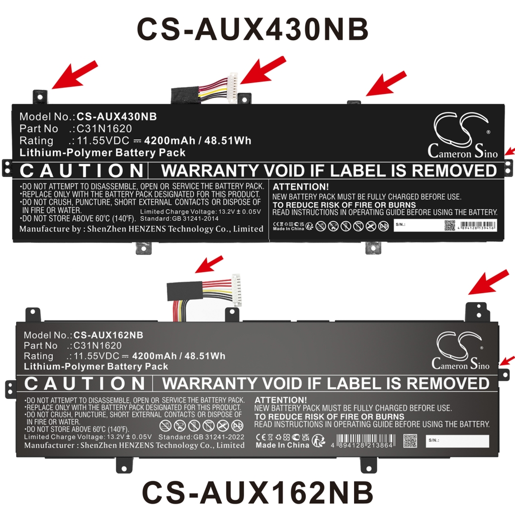 Baterii pentru laptop Asus UX430UQ-2B