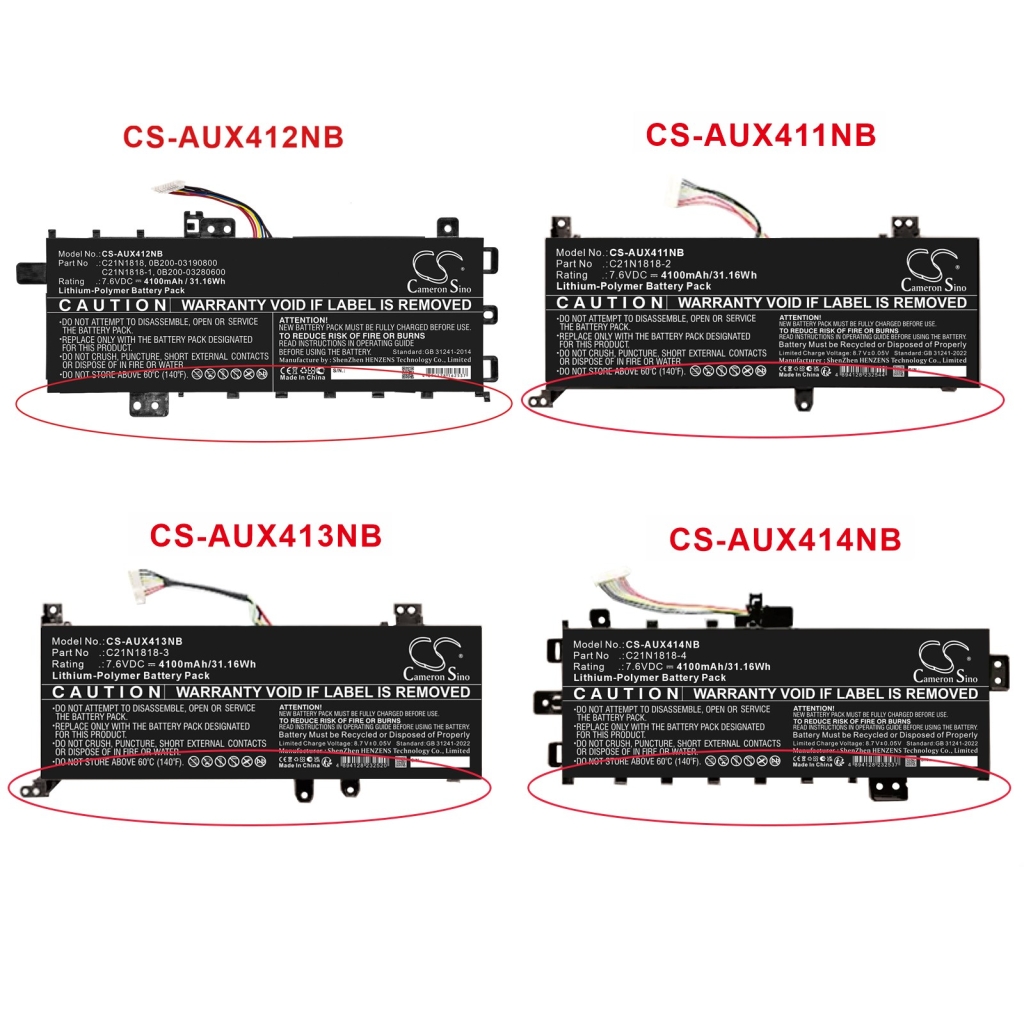 Baterii compatibil cu Asus VivoBook 14 A412 S14 S412F CS-AUX411NB