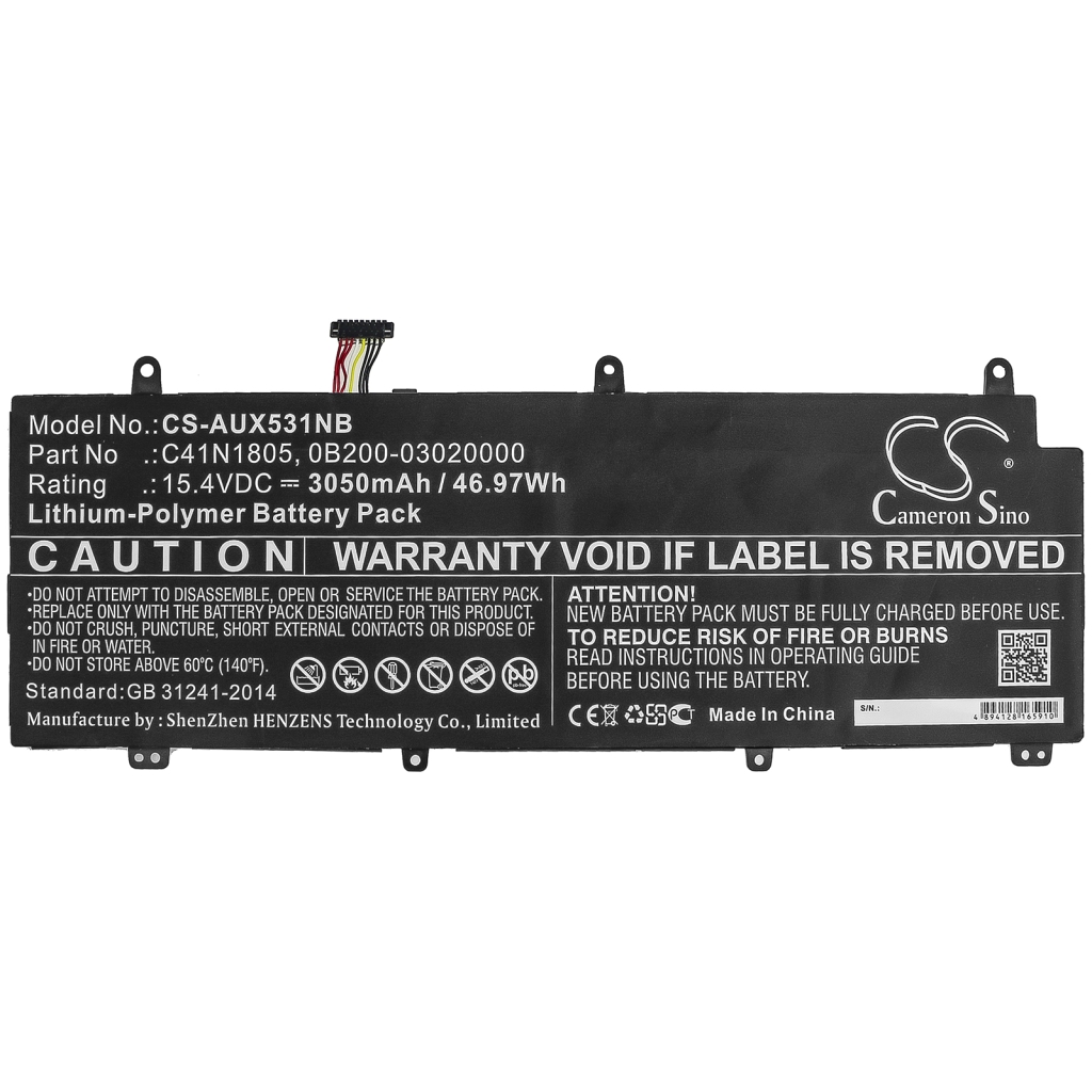 Baterii pentru laptop Asus ROG Zephyrus S GX531GXR-AZ044T (CS-AUX531NB)