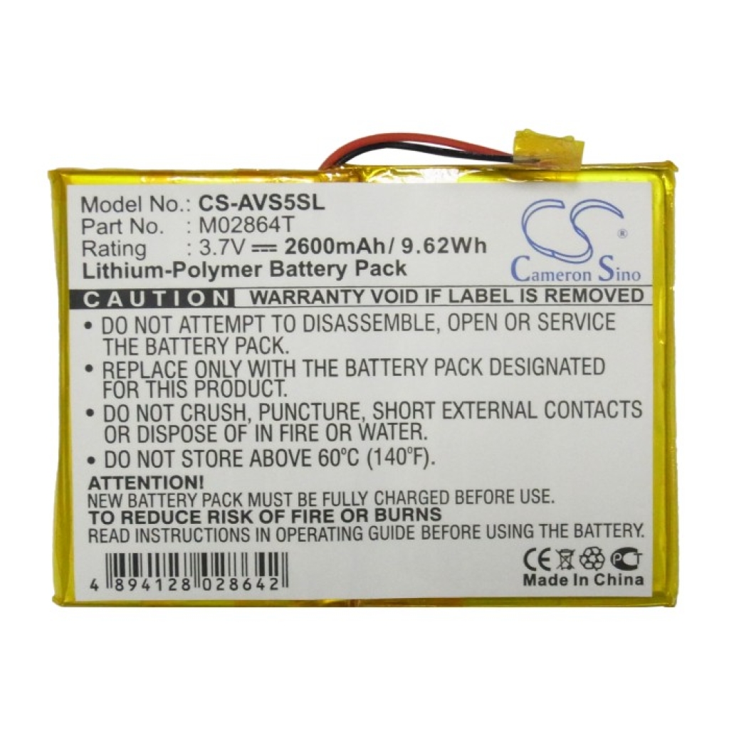 Baterii Baterie MP3, MP4, PMP CS-AVS5SL