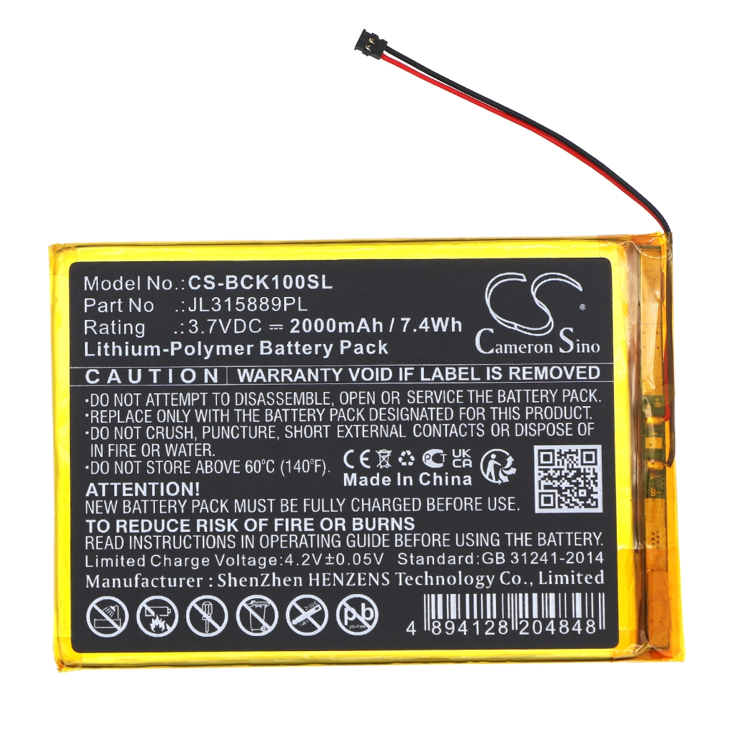 Baterie Ebook, eReader Bookeen CS-BCK100SL