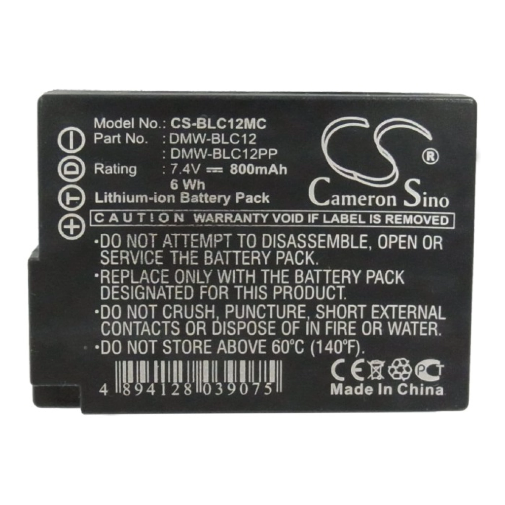 Battery Replaces DMW-BLC12E
