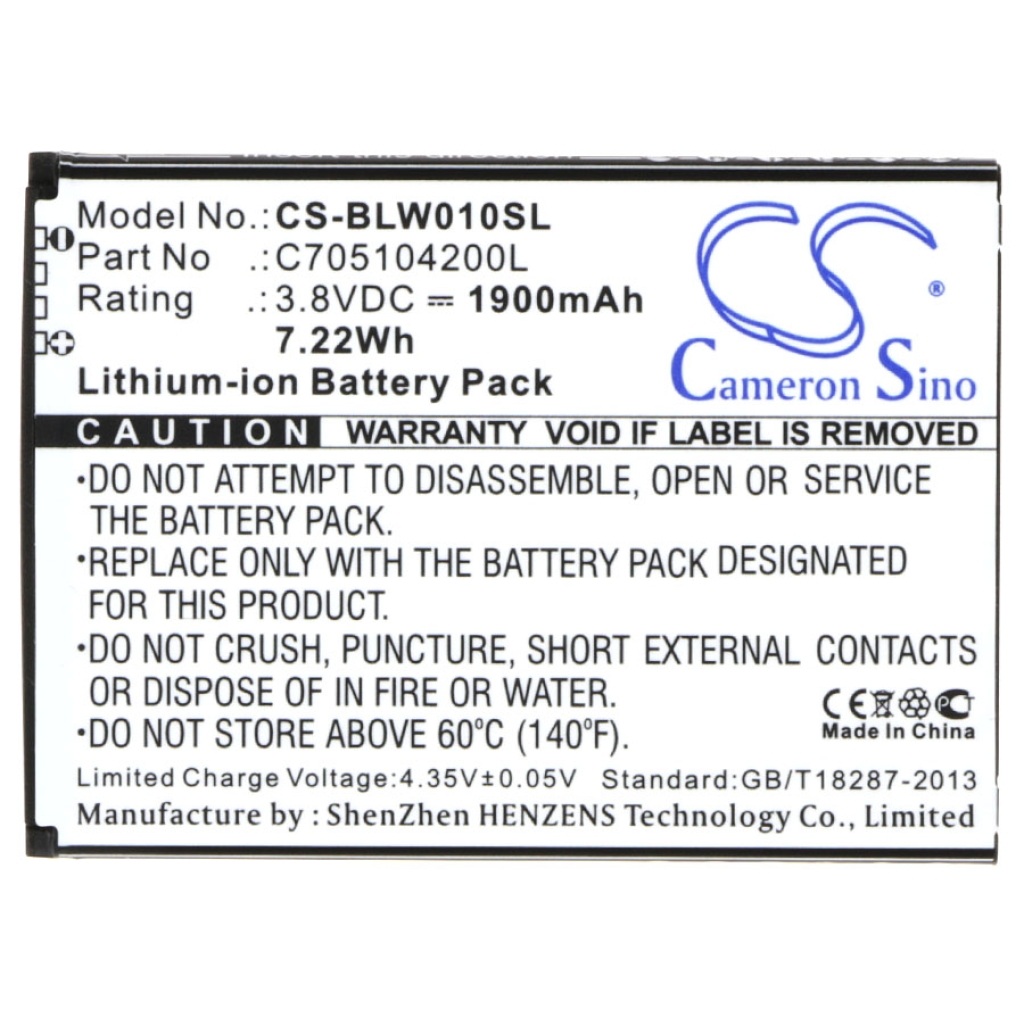 Baterie compatibil cu BLU CS-BLW010SL