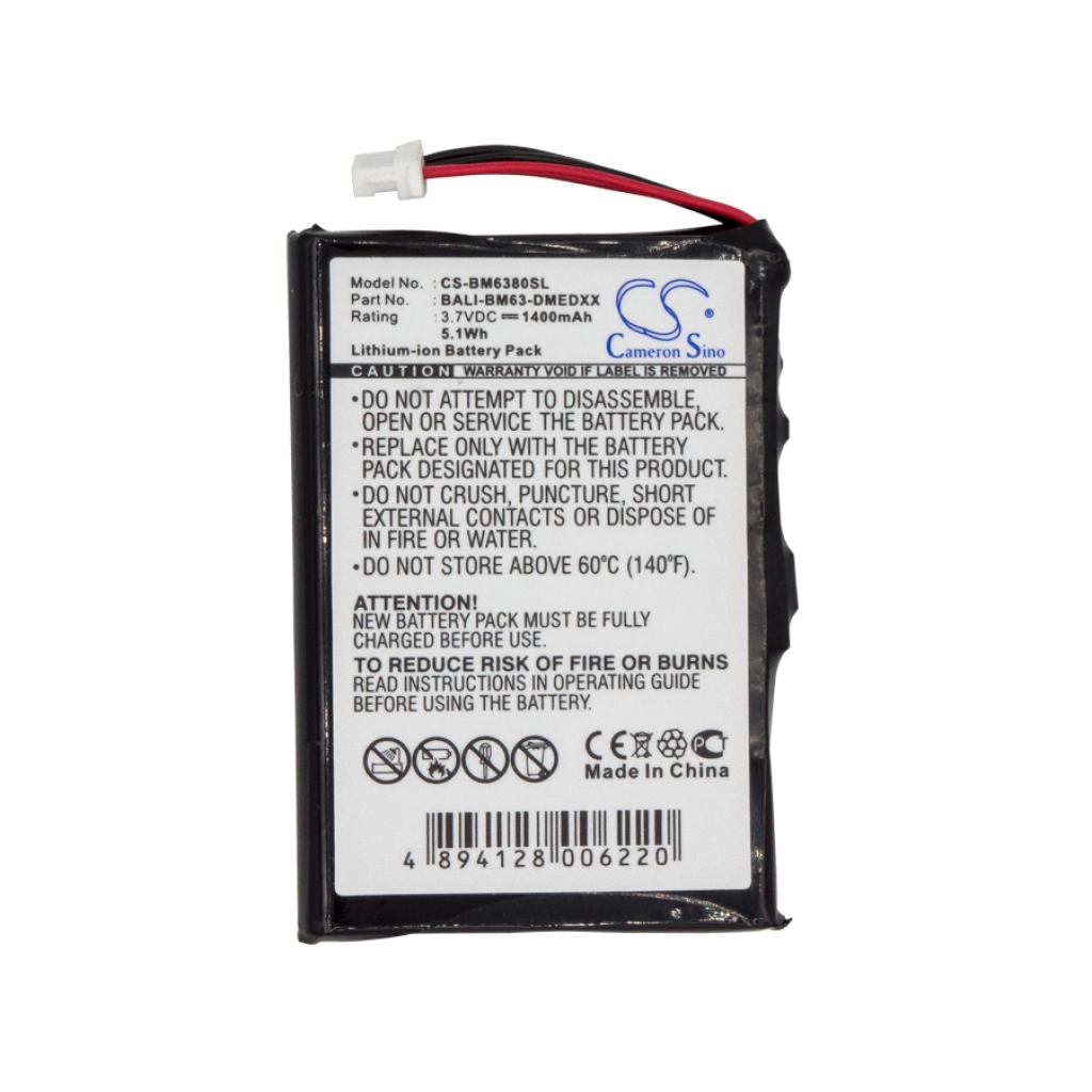 Baterie GPS, Navigator BlueMedia CS-BM6380SL