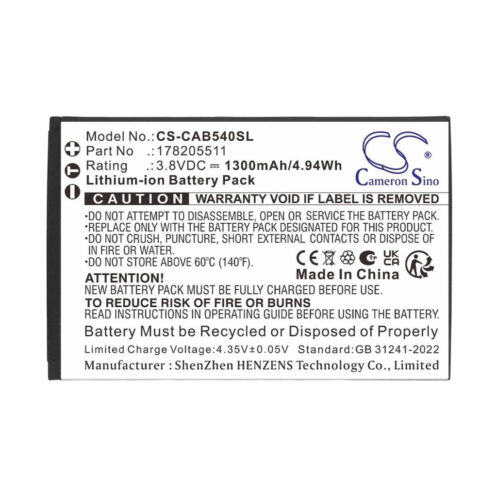 Baterii compatibil cu CAT B40 B40 CS-CAB540SL