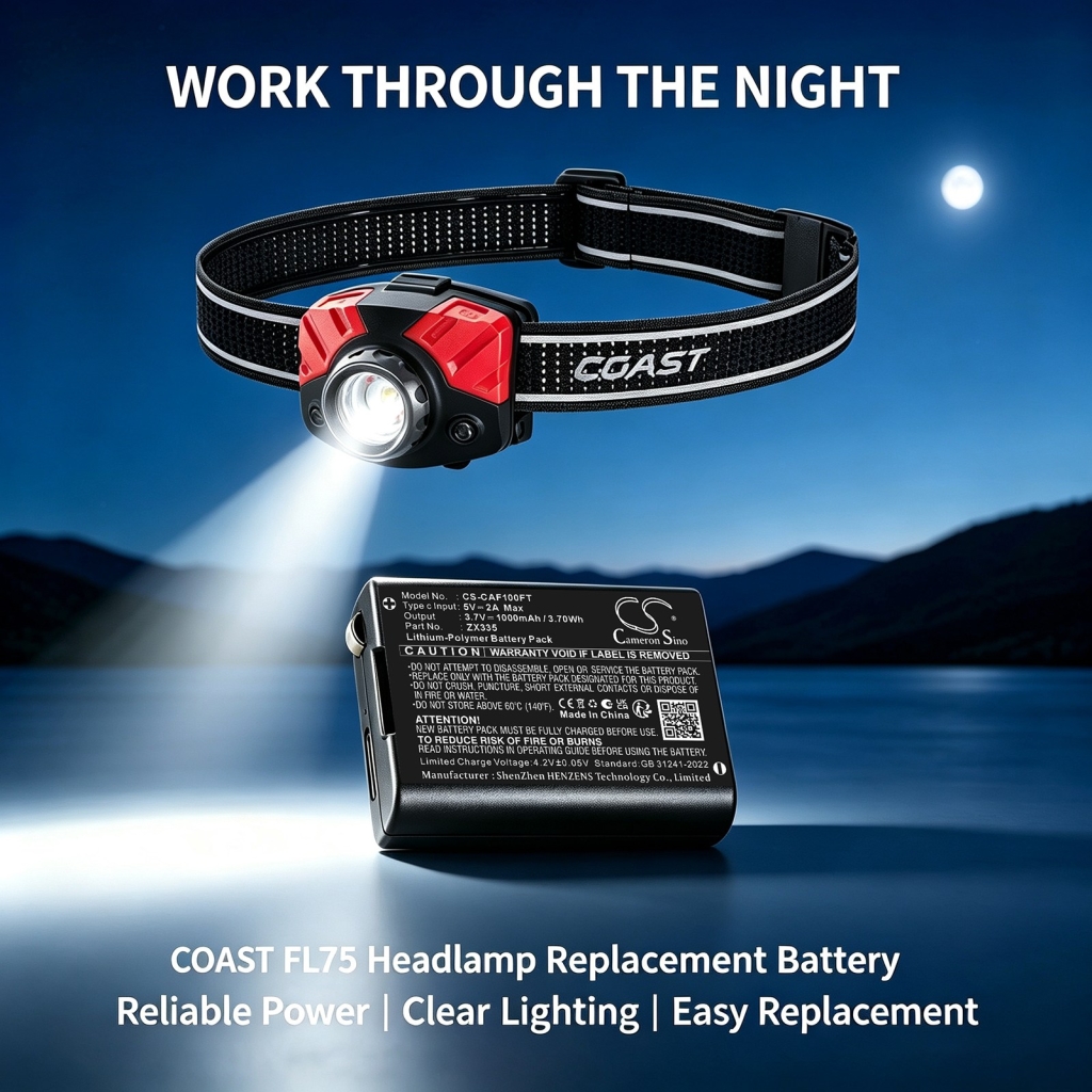 Baterii compatibil cu COAST FL75 FL75 CS-CAF100FT
