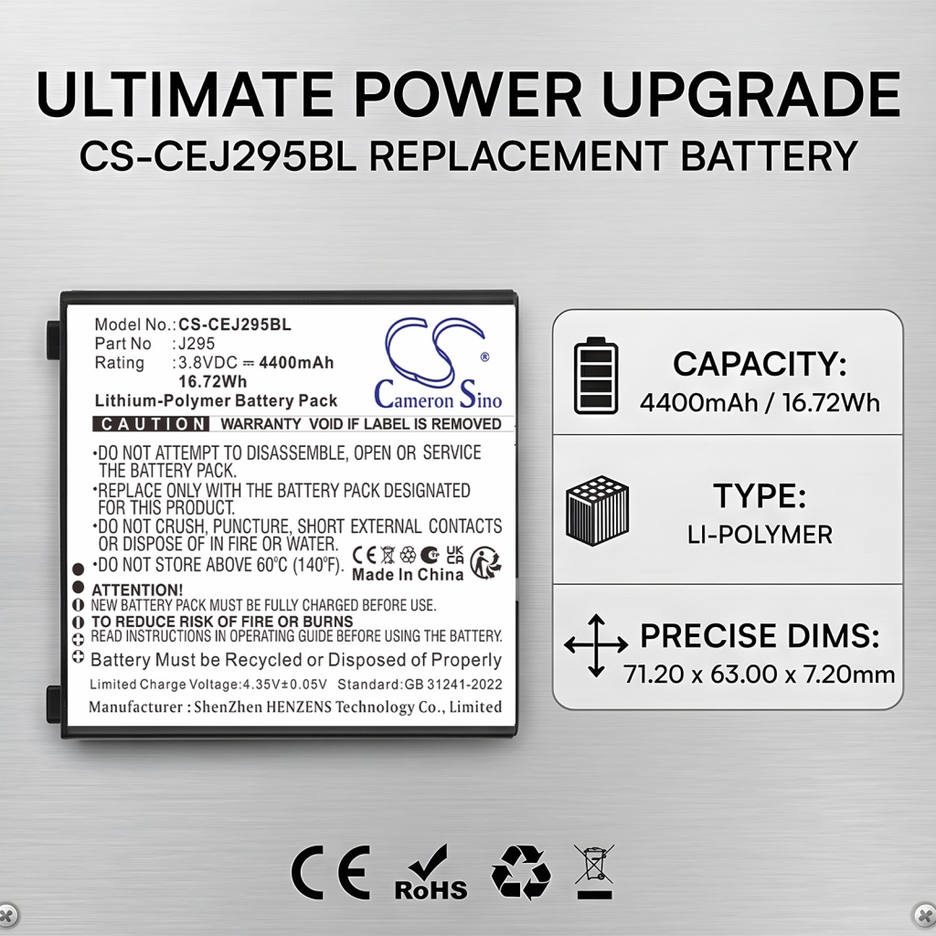 Battery compatible with Capture CS-CEJ295BL