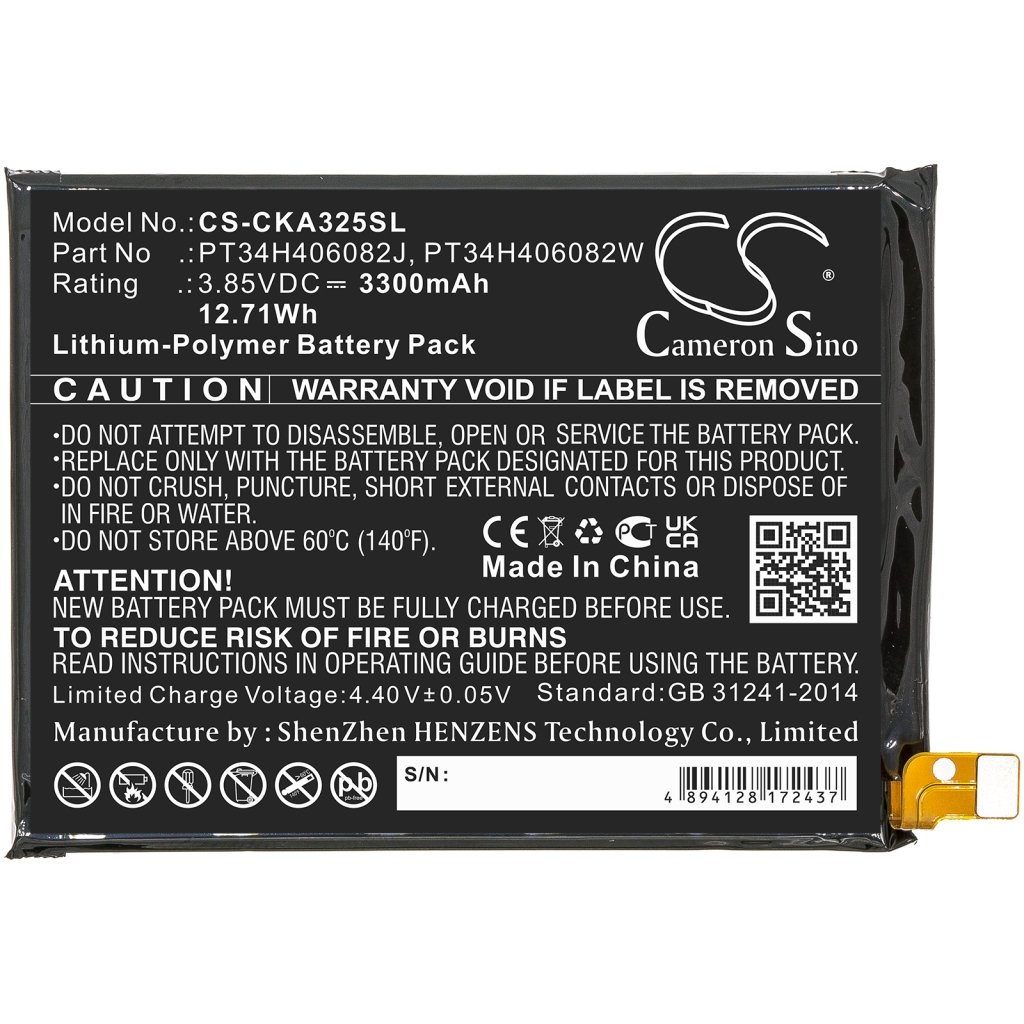 Înlocuire compatibilă pentru bateria Wiko PT34H406082J,PT34H406082W