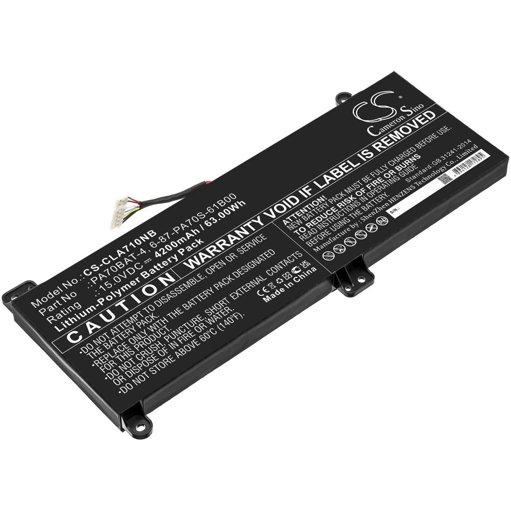 Baterii pentru laptop CLEVO PA70HS-G (CS-CLA710NB)