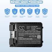 Battery compatibleWith BarCode, Scanner Battery