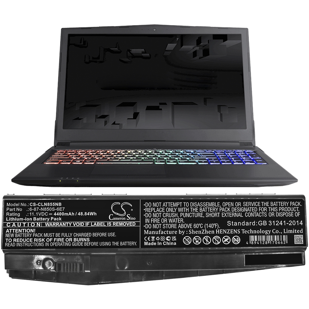 Baterii pentru laptop HASEE T6Ti-X5E (CS-CLN855NB)